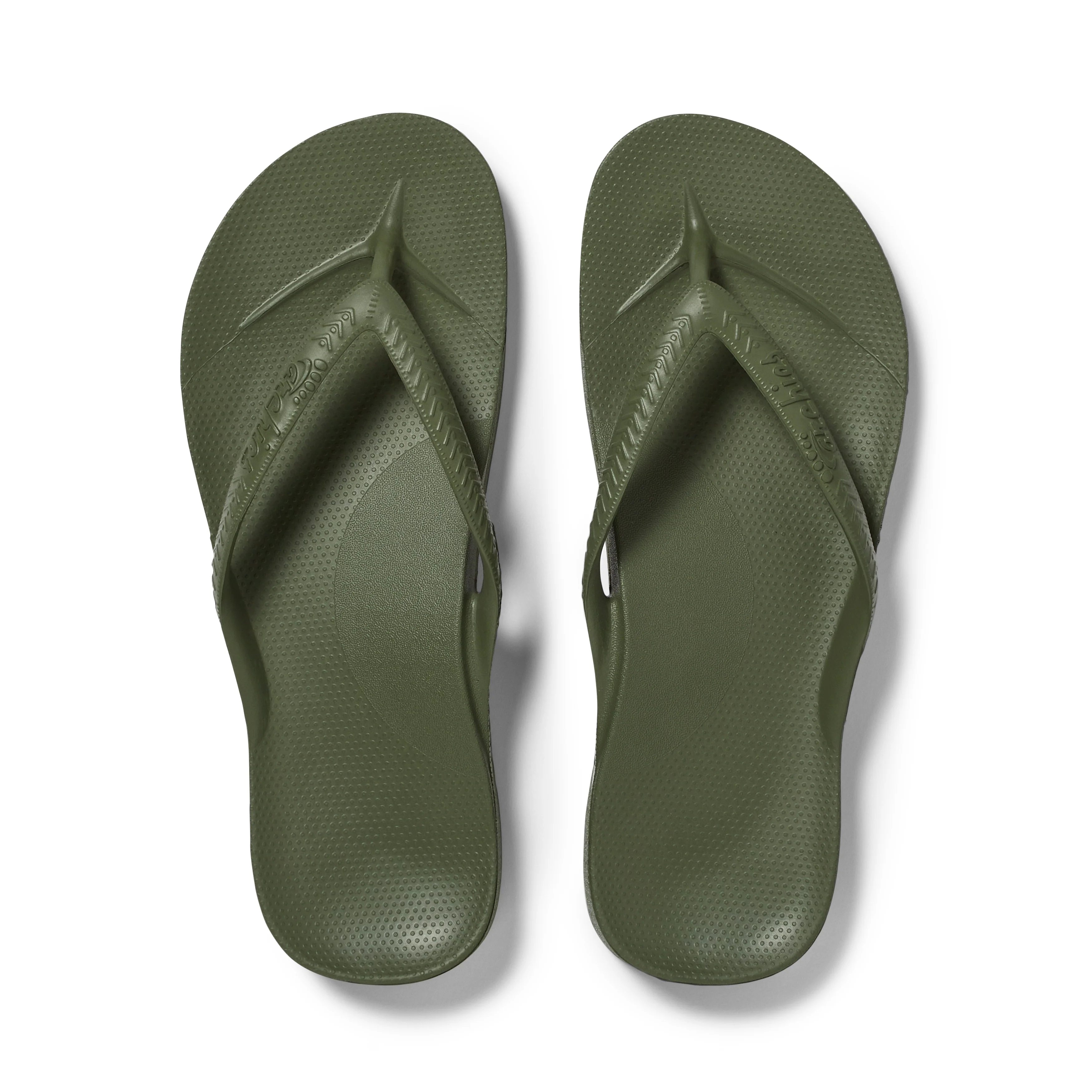 Arch Support Flip Flops - Classic - Olive