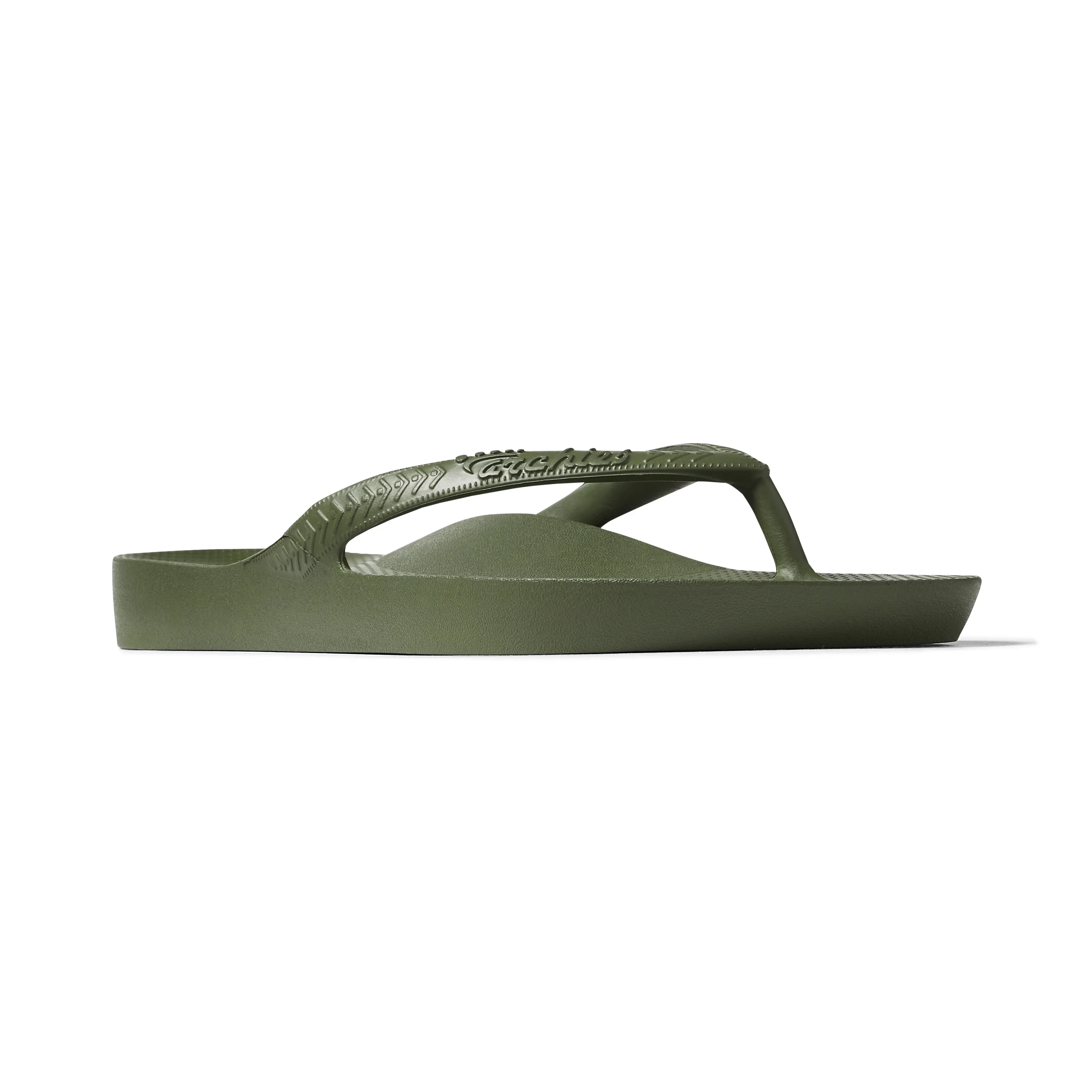 Arch Support Flip Flops - Classic - Olive - Image 26